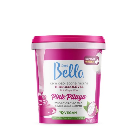 Cera Hidrossolúvel Pink Pitaya Depil Bella 600g Cera Hidrossolúvel Pink Pitaya Depil Bella 600g