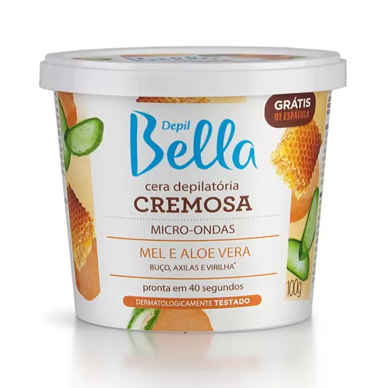 Cera Cremosa para Microondas Mel Depil Bella 100g Cera Cremosa para Microondas Mel Depil Bella 100g