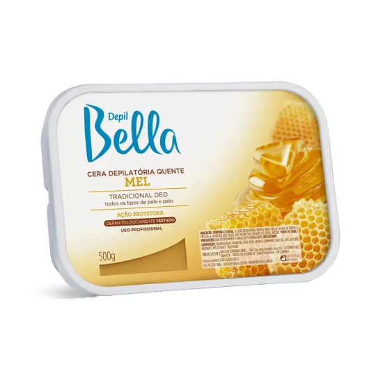 Cera em Barra Mel Depil Bella 500g Cera em Barra Mel Depil Bella 500g