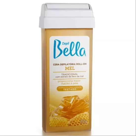 Cera Depilatória Roll-On Mel Depil Bella 100g Cera Depilatória Roll-On Mel Depil Bella 100g