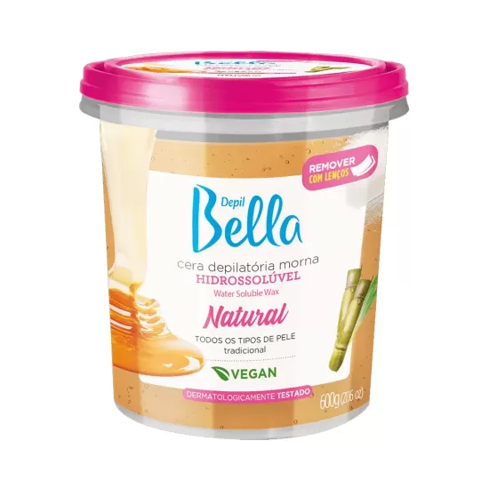 Cera Hidrossolúvel Natural Depil Bella 600g Cera Hidrossolúvel Natural Depil Bella 600g