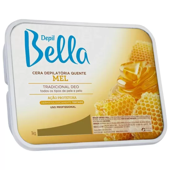 Cera em Barra Mel Depil Bella 1kg Cera em Barra Mel Depil Bella 1kg