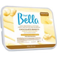 Cera em Barra Cremosa Chocolate Branco Depil Bella 800g