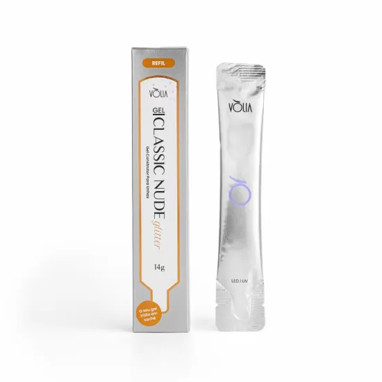 Sachê Gel Classic Nude Glitter 14g Sachê Gel Classic Nude Glitter 14g