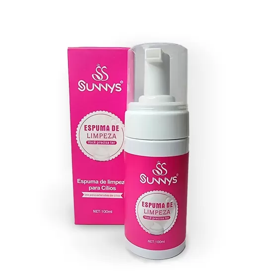 Espuma De Limpeza Para Cílios Sunnys 100ml